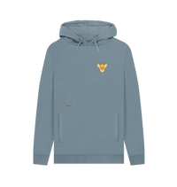 Stone Blue Printed Hoody