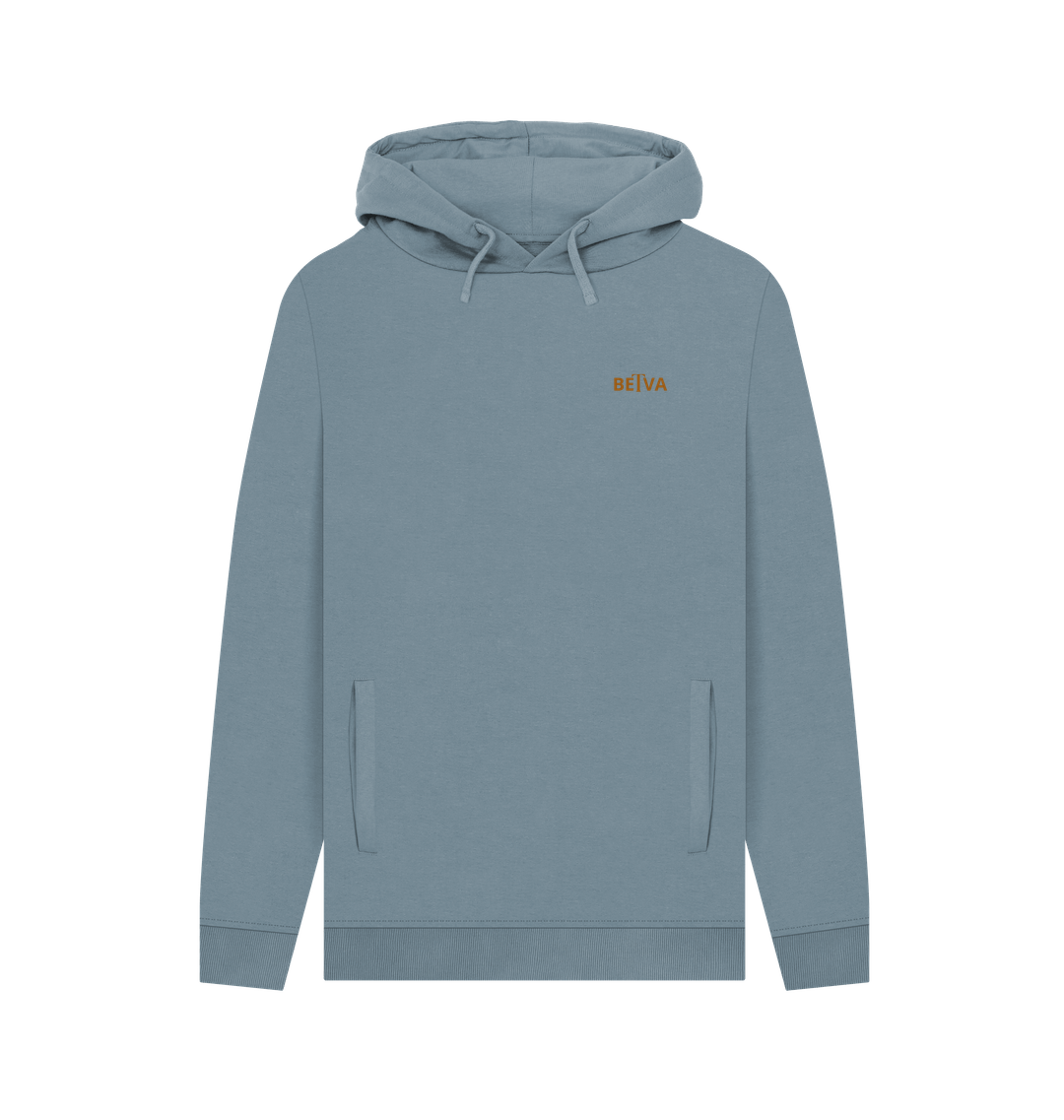 Stone Blue Printed Hoody