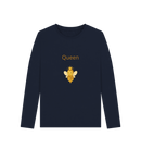 Navy Blue Printed Long Sleeve T Shirt