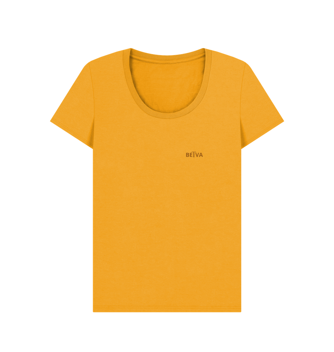 Mustard Printed T-shirt Front