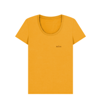 Mustard Printed T-shirt Front