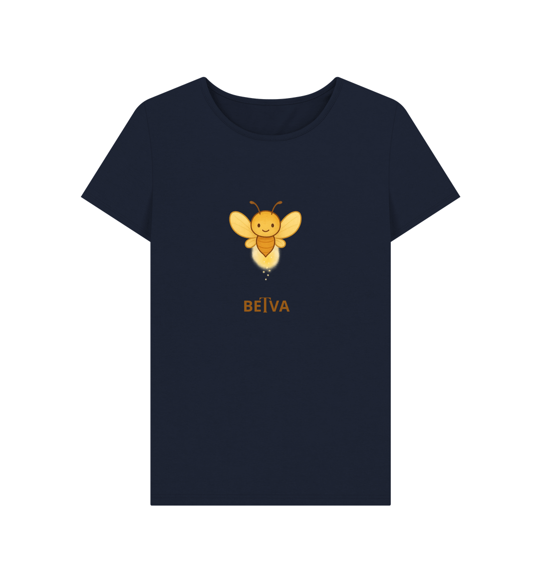 Navy Blue Printed T-shirt Front