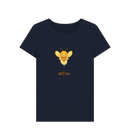 Navy Blue Printed T-shirt Front