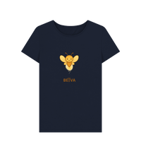 Navy Blue Printed T-shirt Front