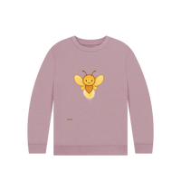 Mauve Printed Kids Jumper