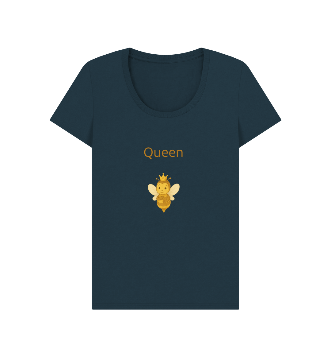 Denim Blue Printed T-shirt Front