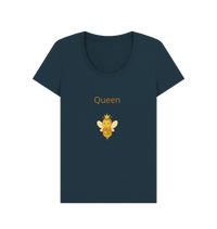 Denim Blue Printed T-shirt Front