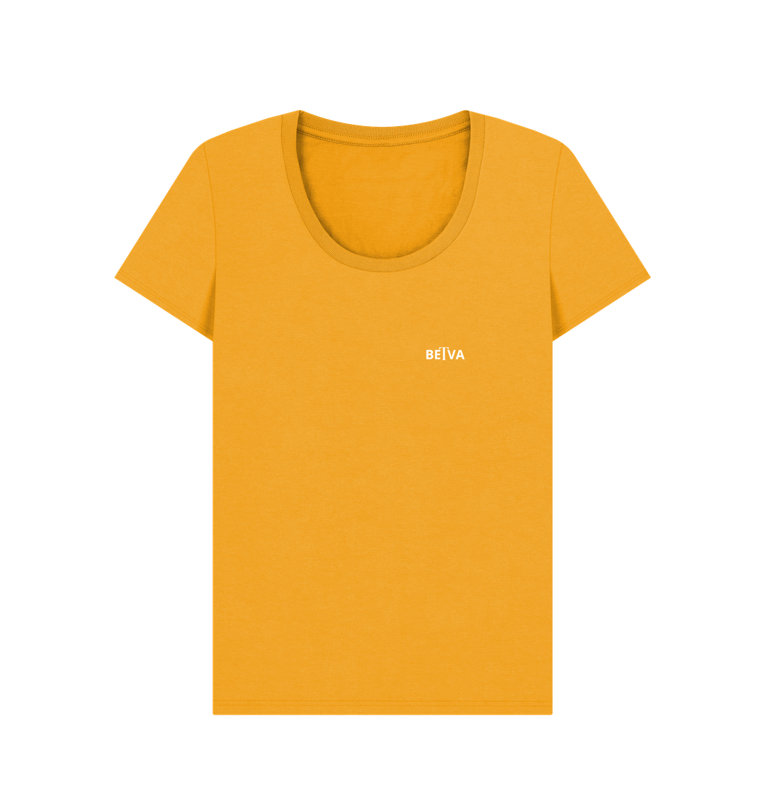 Mustard Printed T-shirt Front