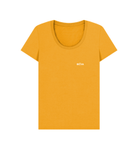 Mustard Printed T-shirt Front
