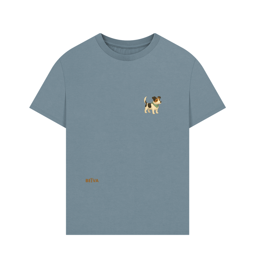 Stone Blue Printed T-shirt