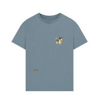 Stone Blue Printed T-shirt