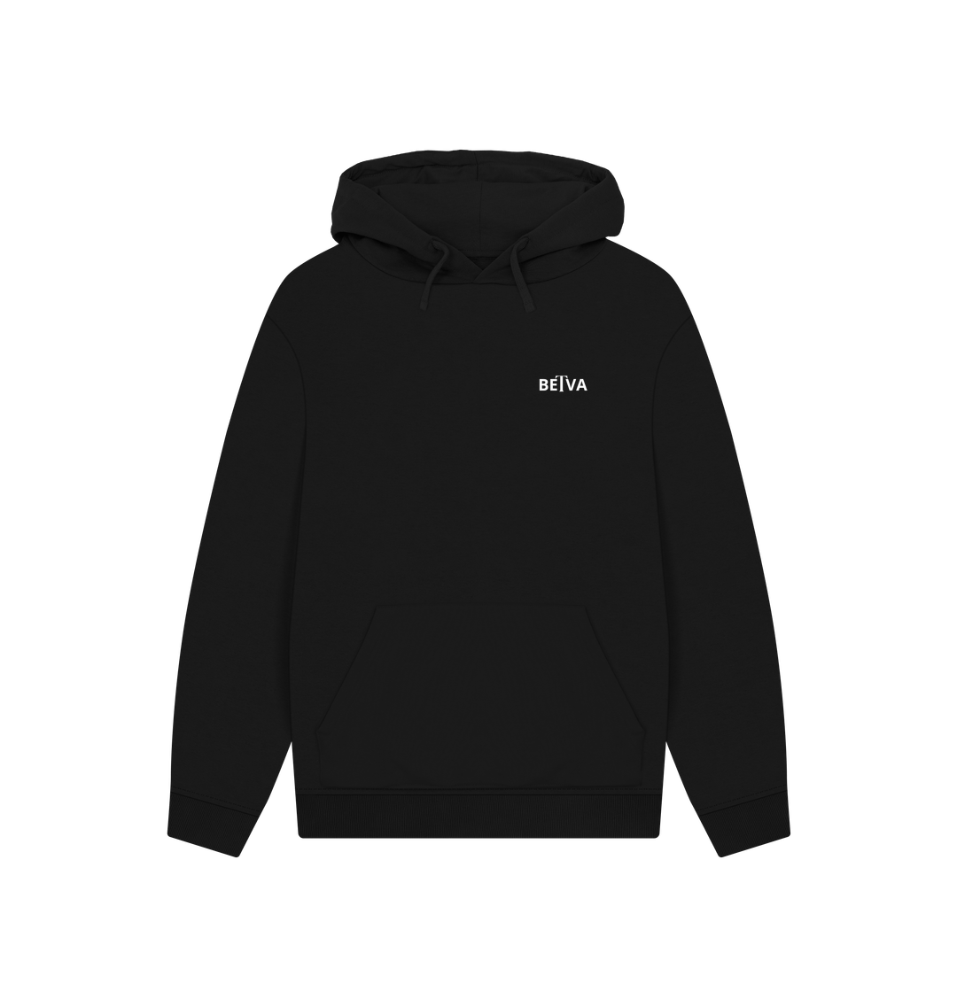 Black Printed Hoody