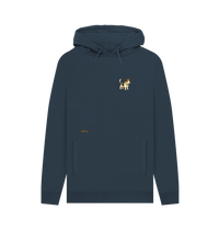 Navy Printed Hoody