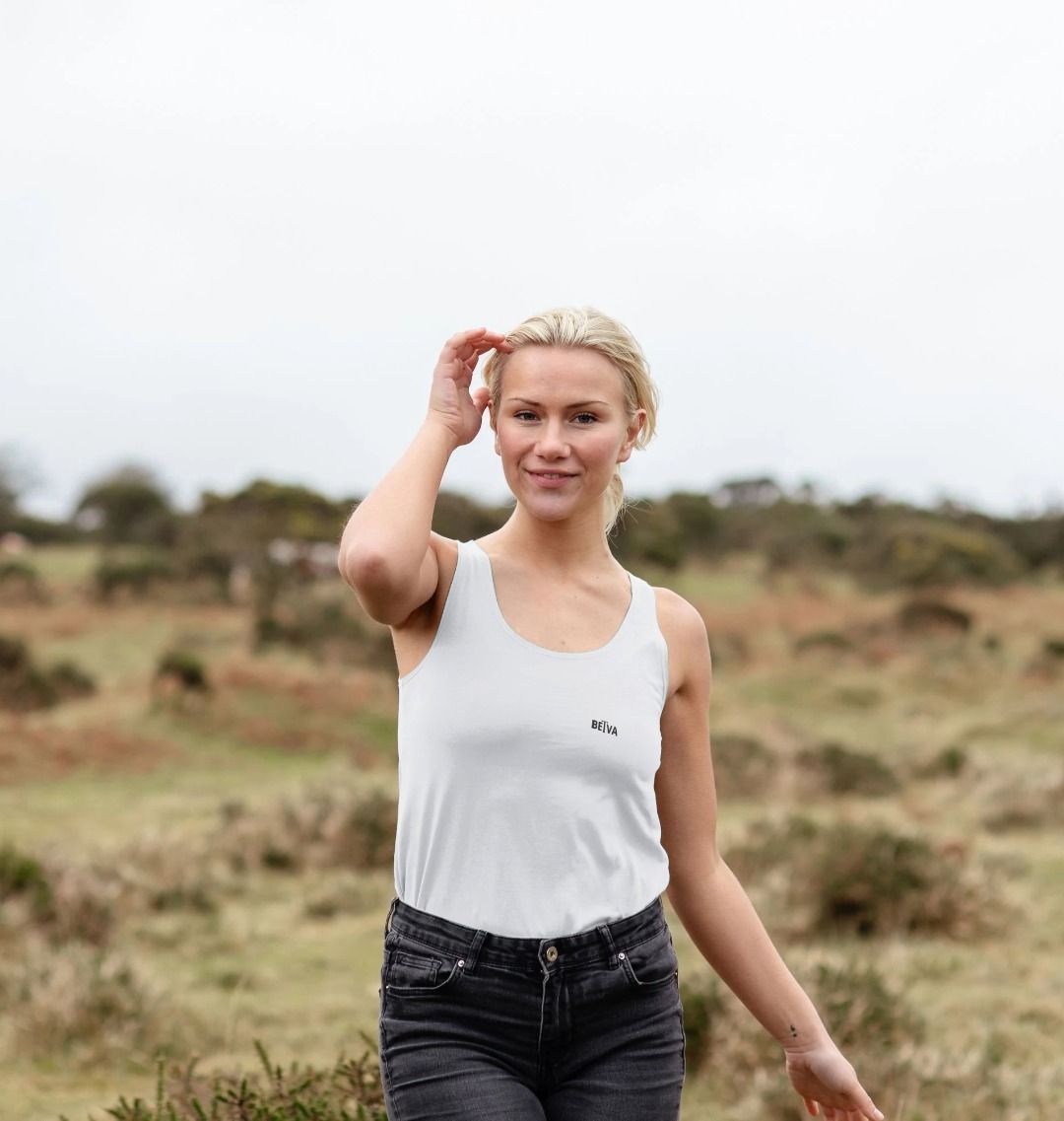Women’s Vest Top (Organic Cotton) – BETVA Minimalist Logo