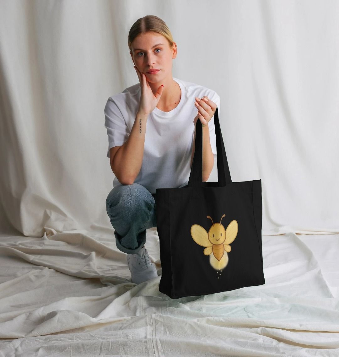 Organic Cotton Shopper Tote – BETVA GLOW™ Minimalist Radiant Bag