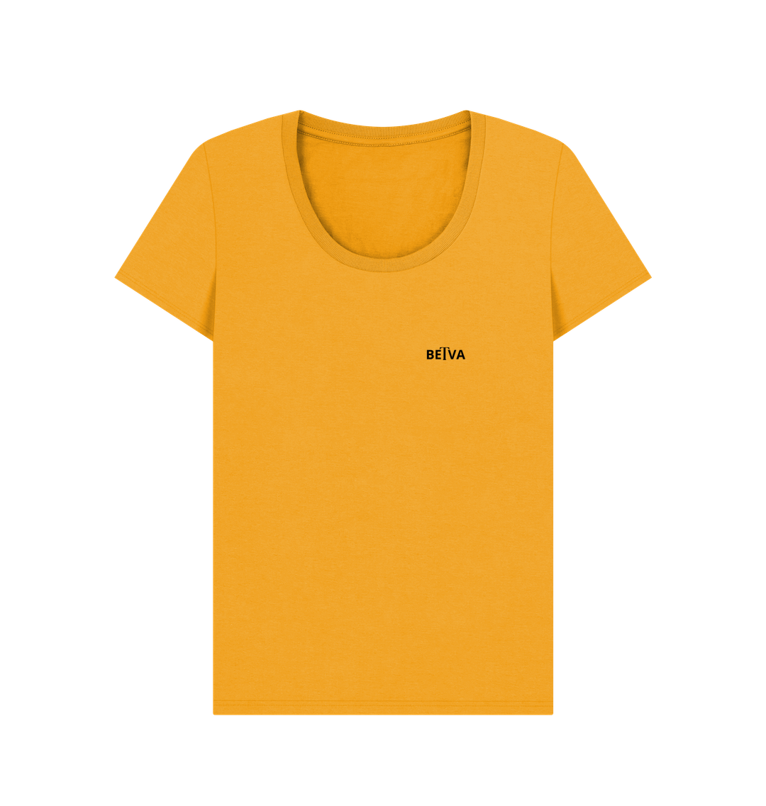 Mustard Printed T-shirt Front