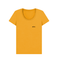 Mustard Printed T-shirt Front