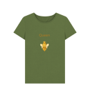 Khaki Printed T-shirt Front