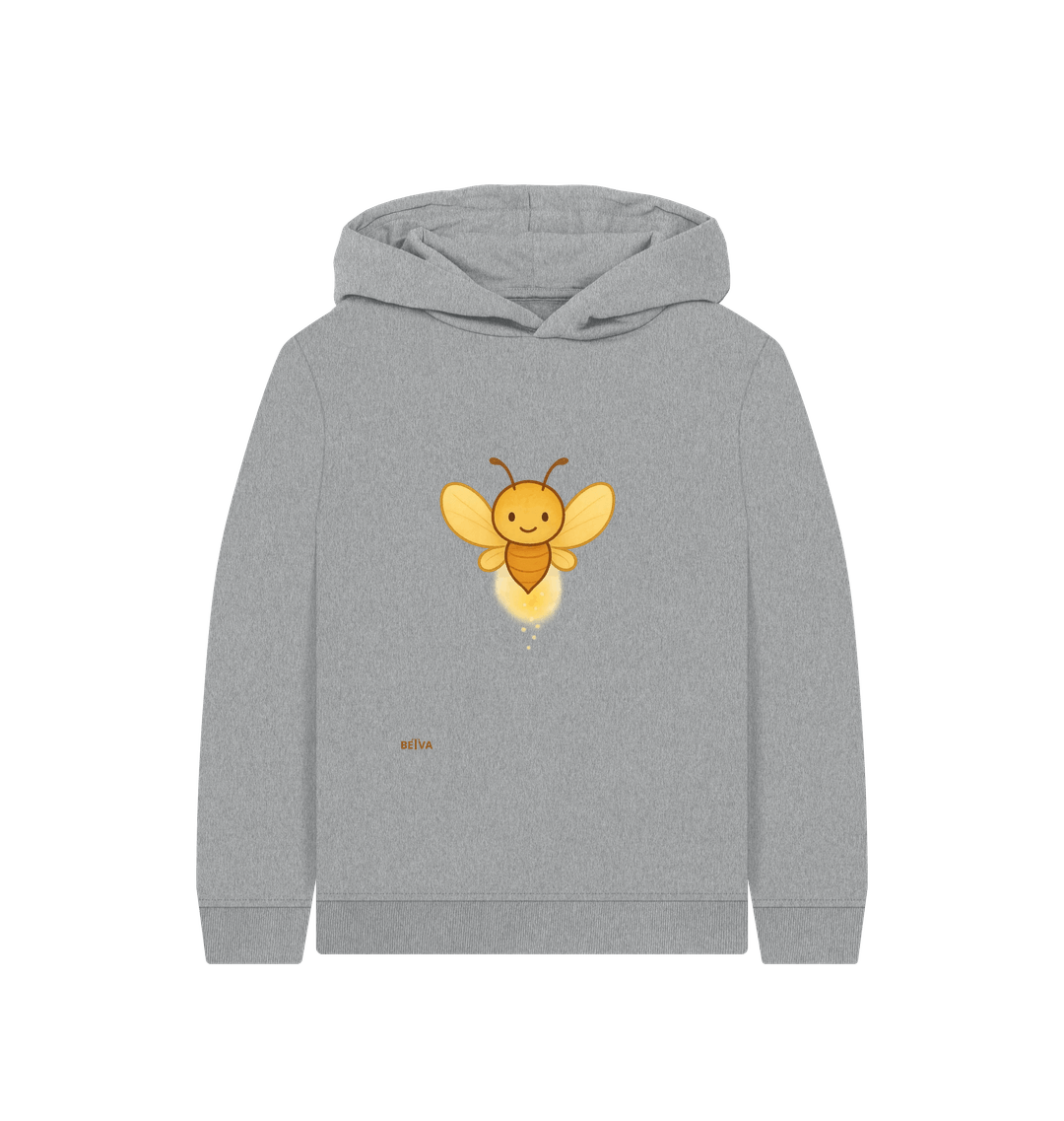 Athletic Grey Printed Kids Hoodie
