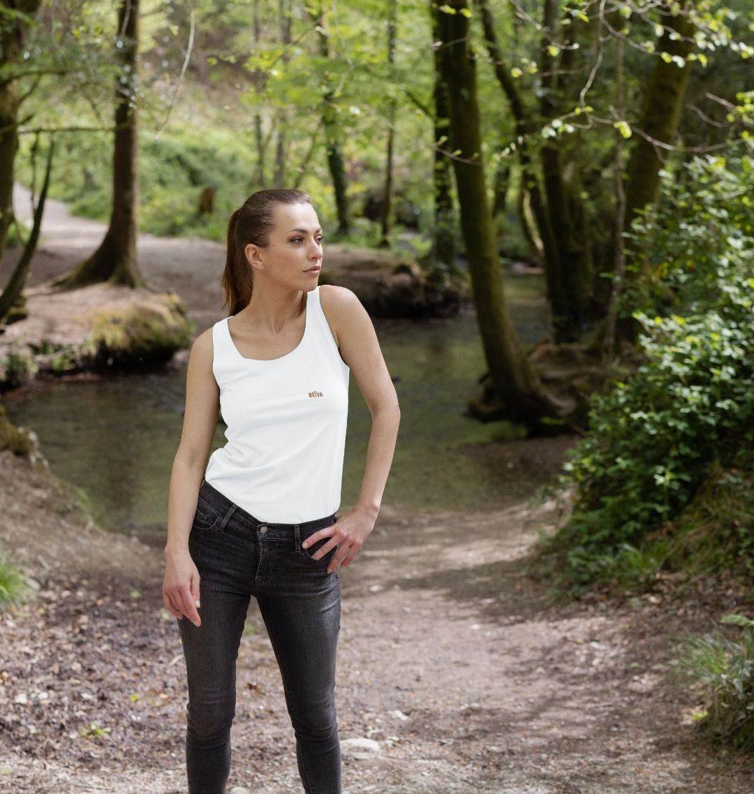 Women's Vest Top - BETVA Pure Clarity Organic Cotton Minimalist