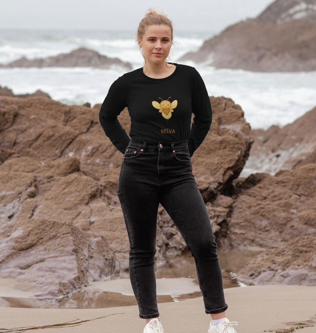 BETVA GLOW™ - Women's Long Sleeve Organic Cotton Tee