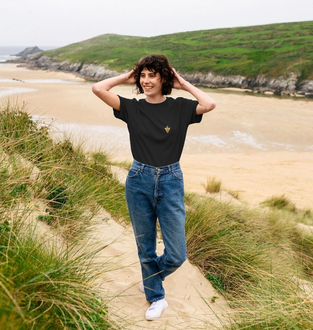 BETVA QUEEN™ - Women's Plain Organic Cotton Tee (Dual Placement)