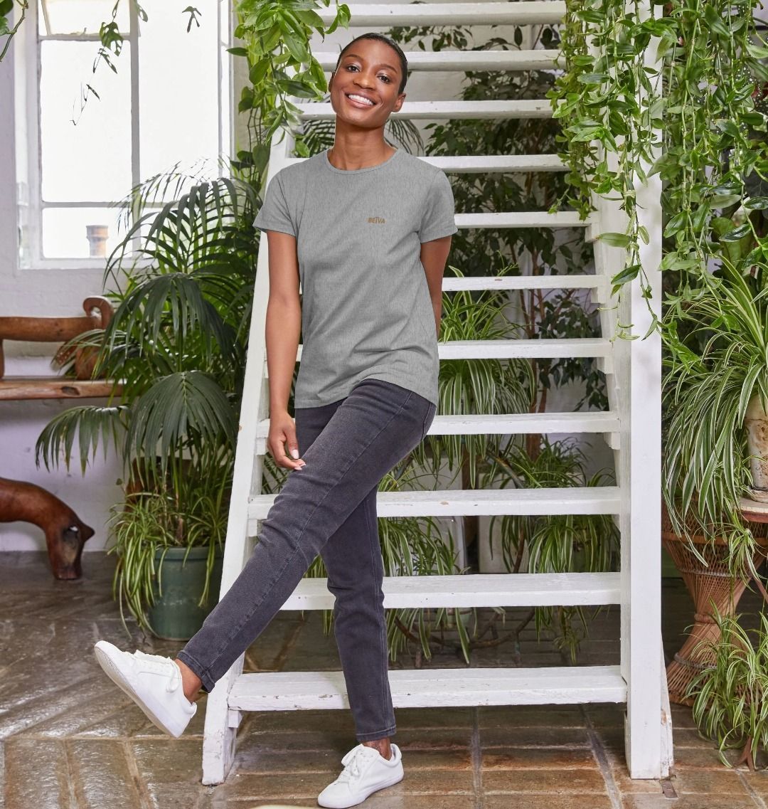 Women's Crew Neck Tee - BETVA Essential Calm Organic Cotton