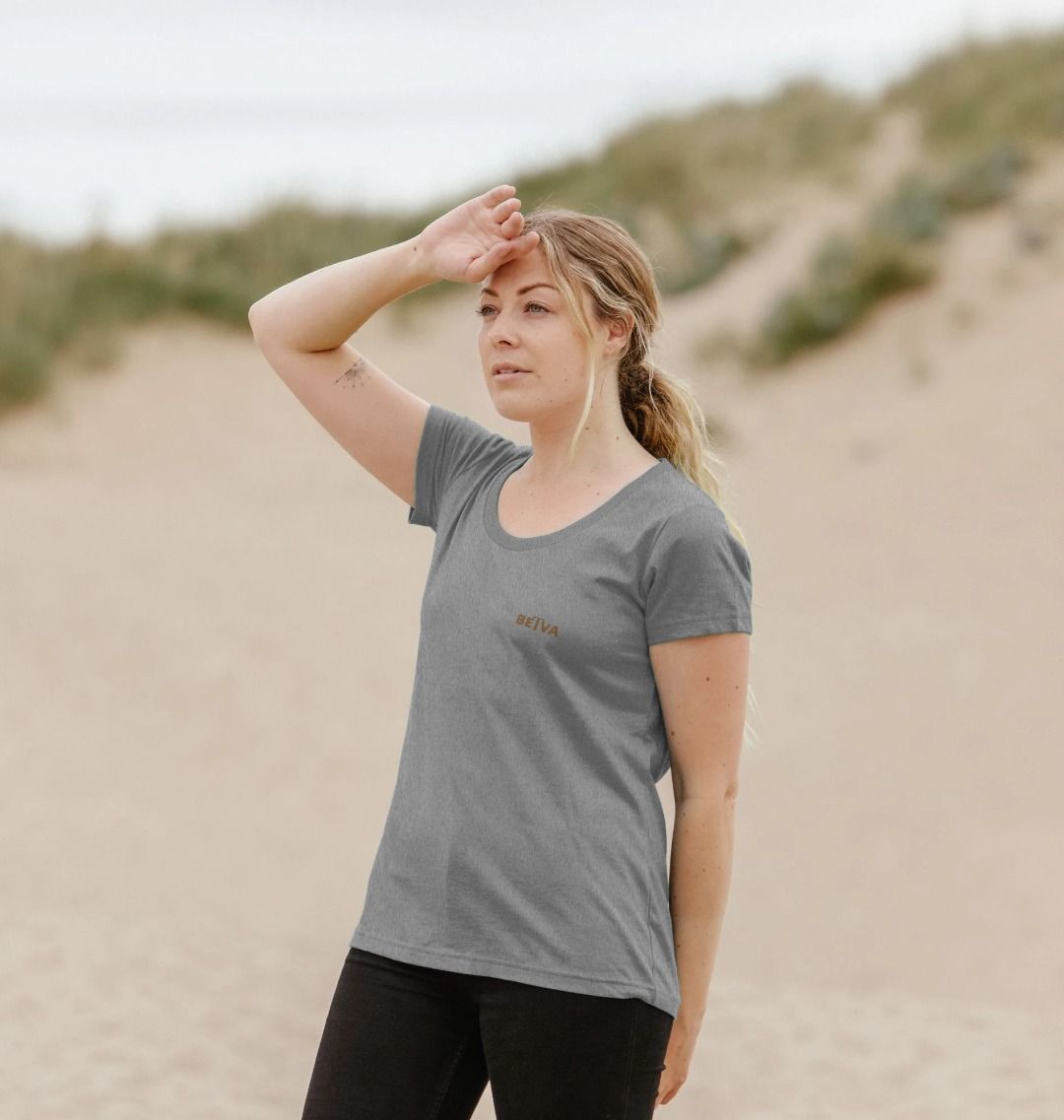 Women's Scoop Neck Tee - BETVA Gentle Grace Organic Cotton