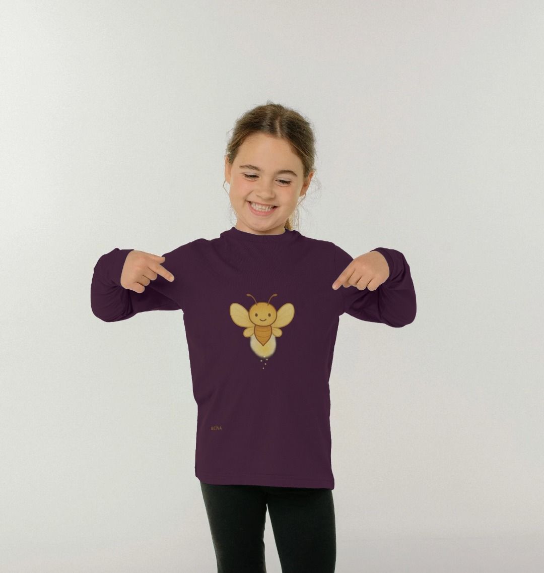 Kids' Long Sleeve Tee - BETVA GLOW™ Gentle Light Organic Cotton