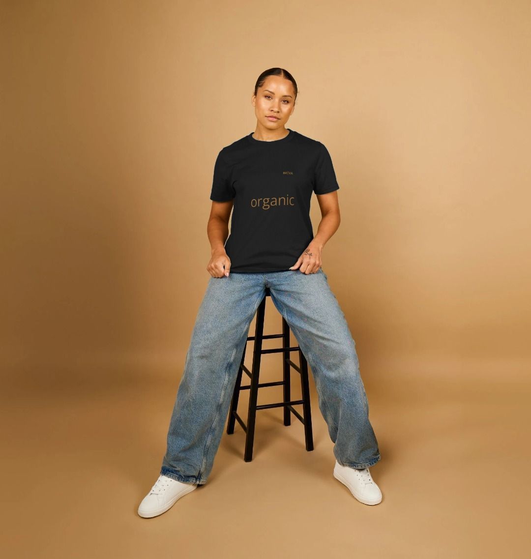 BETVA ORGANIC™ Women's Plain Organic Cotton Tee