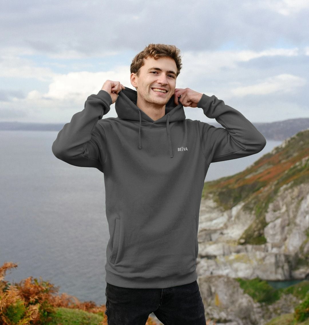 Men’s Pullover Hoodie (Organic Cotton) – BETVA Minimalist Log