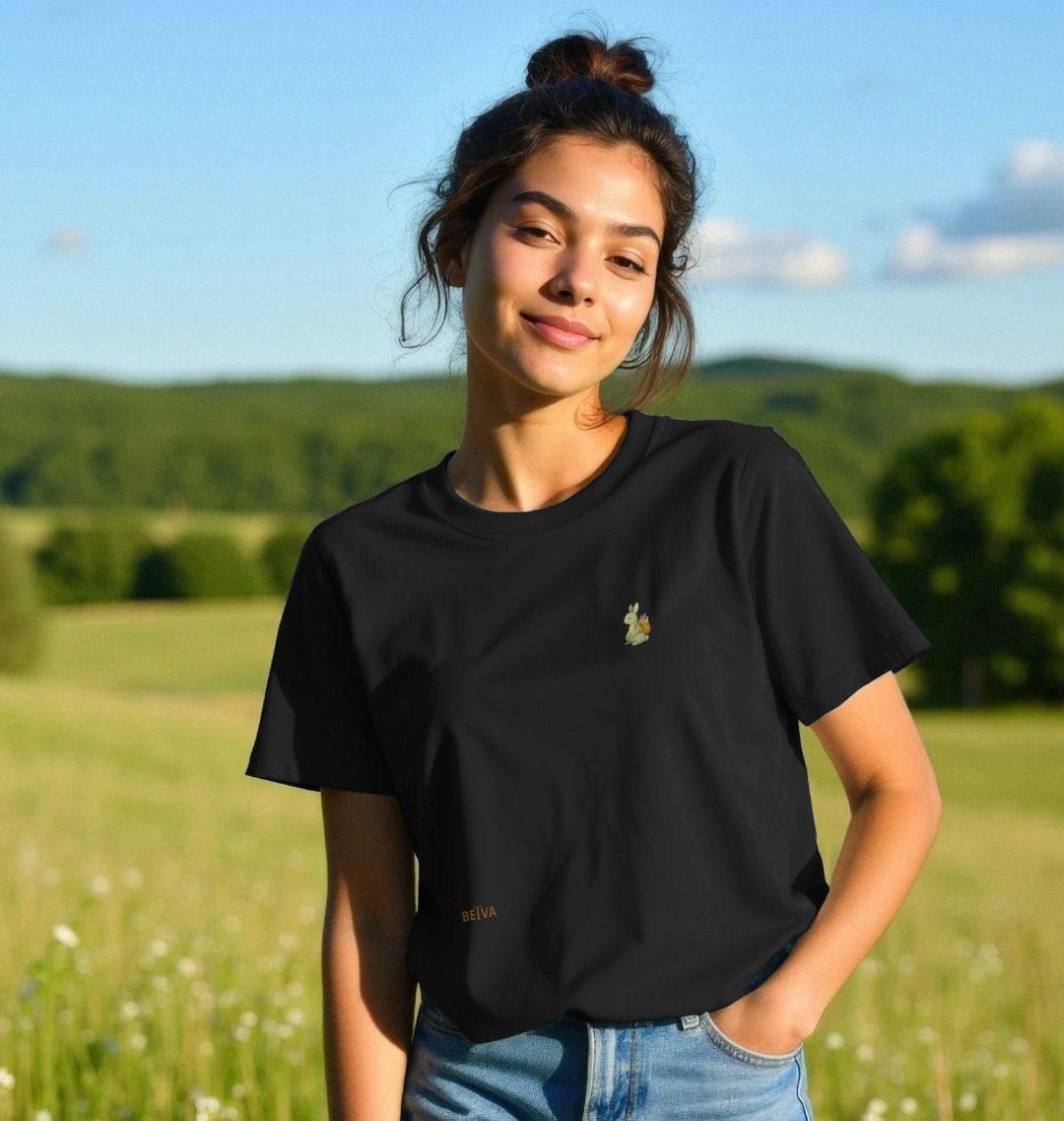 BETVA BRUNO™ - Women's Plain Organic Cotton Tee